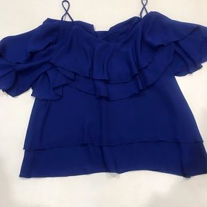 Royal Blue blouse, 100% Polyester.